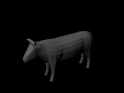 Bull base Free low-poly 3D model