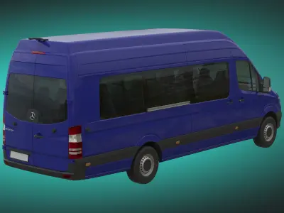 Mercedes-Benz Sprinter 2015 MiniBus L4H3 3D model