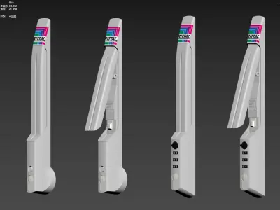 Electrical cabinet door lock 3D model