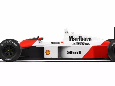 McLaren MP44 Formula One STL Printable Racing Car Model 3D print model