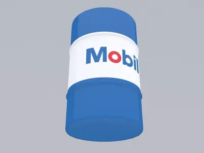 Mobil Barrel Low-poly 3D model