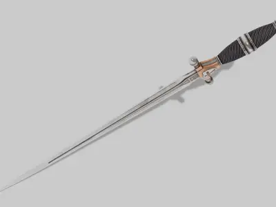 OB 00 09 vampire hunter dagger Low-poly 3D model