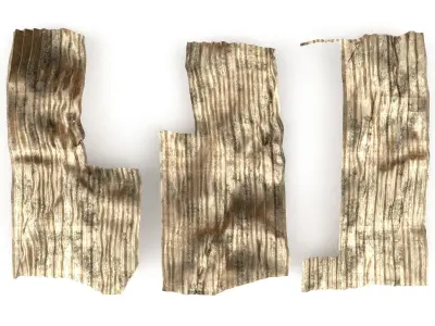 Sheets of old metal 3D model