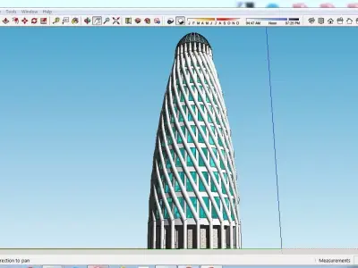 Sketchup Tower B6 Free 3D model