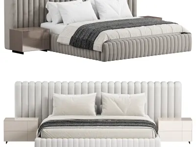 UNI Bed Low-poly 3D model