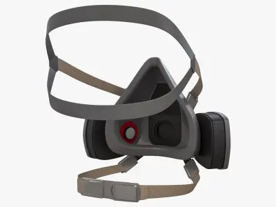 Safety Respiratory Mask 3D model
