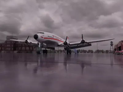 Lockheed Constellation Free 3D model