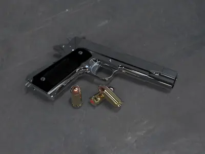 45 ACP Rounds 3D model