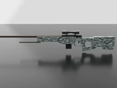 AWPst Low-poly 3D model