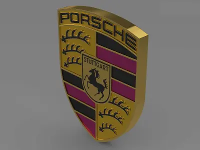 Porsche Logo 3D model