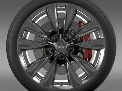 Mitsubishi Proudia wheel 3D model