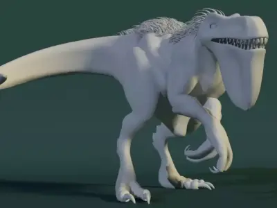 Creature dinosaur Free low-poly 3D model