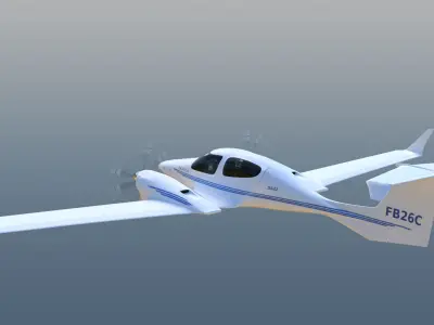 Diamond DA42 Twin Star 3D model