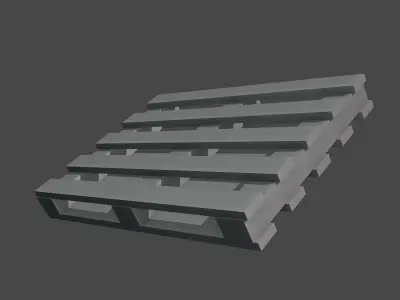 wooden pallet Low-poly 3D model get