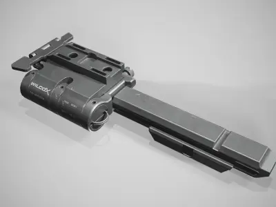 Eotech HHS with magnifier and wilcox mount lopoly 3d model Low-poly 3D model
