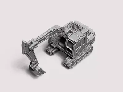 Crawler Excavator RoZ 3D print model