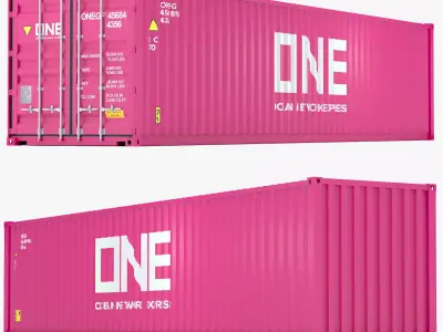One Shipping Container 3D model