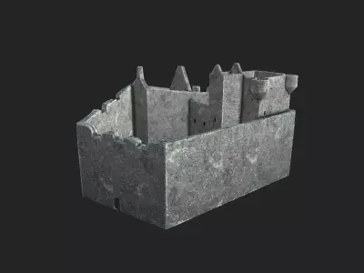 Castle Tioram Low-poly 3D model