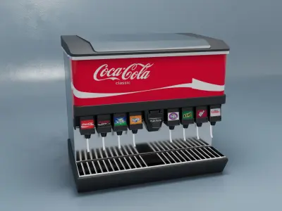 Soda Drink Machine 3D model