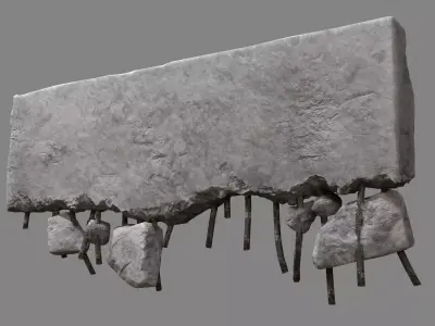 Concrete Debris 08 v2 Low-poly 3D model