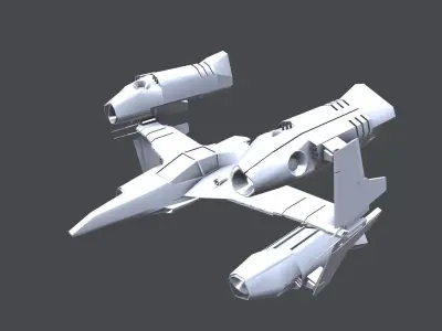 Air Craft Low-poly 3D model