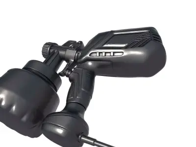 Pneumatic Tar -  Sandblaster Gravity Feed Blaster - Paint spray 3D print model