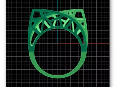 bypass gold ring 3 part 3D print model
