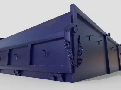 Conctruction container 5m3 Low-poly 3D model