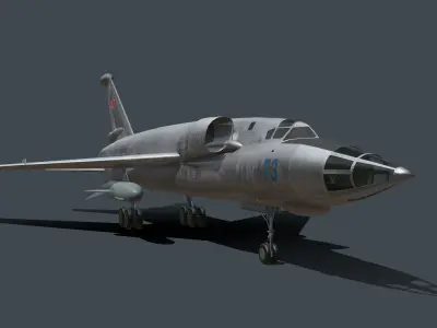 Tupolev Tu-98 Low-poly 3D model