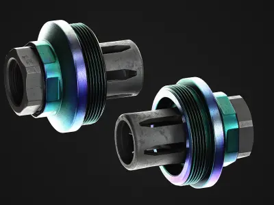 Rearden Atlas Thread Adapter Low-poly 3D model