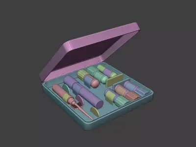 AI2 medical kit Low-poly 3D model