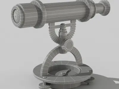 Desk telescope 3D model