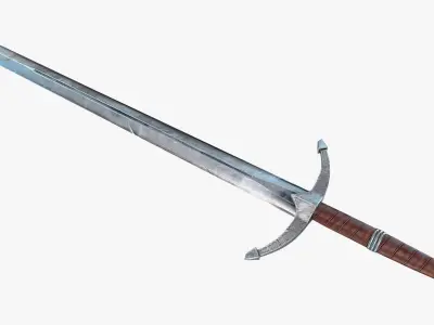 Knight Sword 1 Low-poly 3D model
