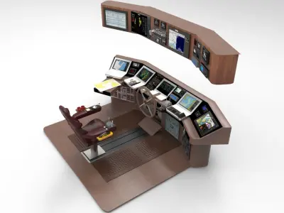 Navigation boat 3D model