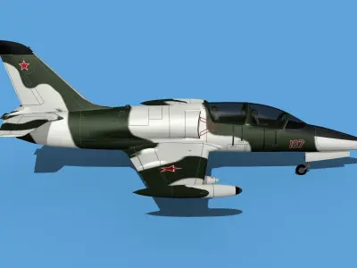 Aero Vodochody L-39C Albatross Russia 2 3D model