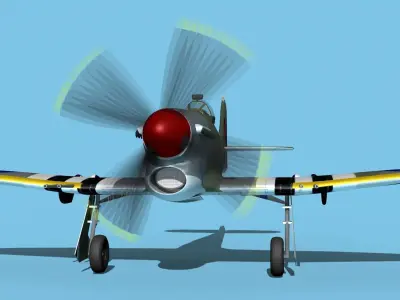 Hawker Hawker Tempest MK1 V08 3D model