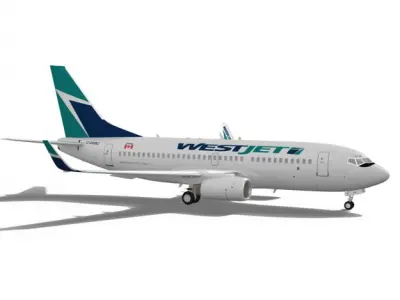 WestJet Boeing 737-700w 3D model