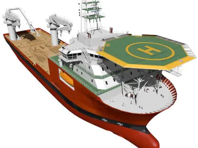 Construction vessel 3D model