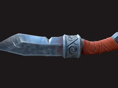 Magnus Knife - Game Ready -  Free low-poly 3D model