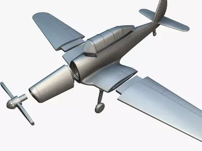 Arado Ar-96 - 3D Printable Model 3D print model
