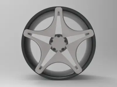 Car Rim 3D model 6