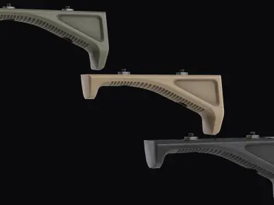 Fore grip Magpul AFG Angled M-Lok System Low-poly 3D model