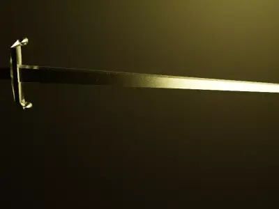 Sword golden Free 3D model purchase