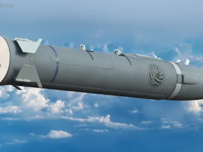Hypersonic Missile AGM-183A ARRW 3D model