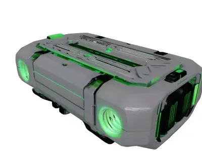 SciFi Industrial Tech Crate 3D model