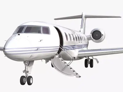 Gulfstream G650 Rigged 2 3D model