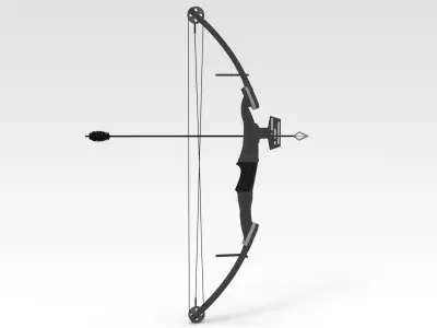 Archery Low-poly 3D model