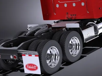 Peterbilt 389 Sleeper Cab 2017 VRAY 3D model