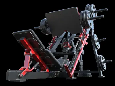 Leg Press Hammer Strength 3D model