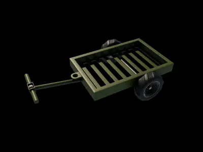 Hand Cart 3D model purchase